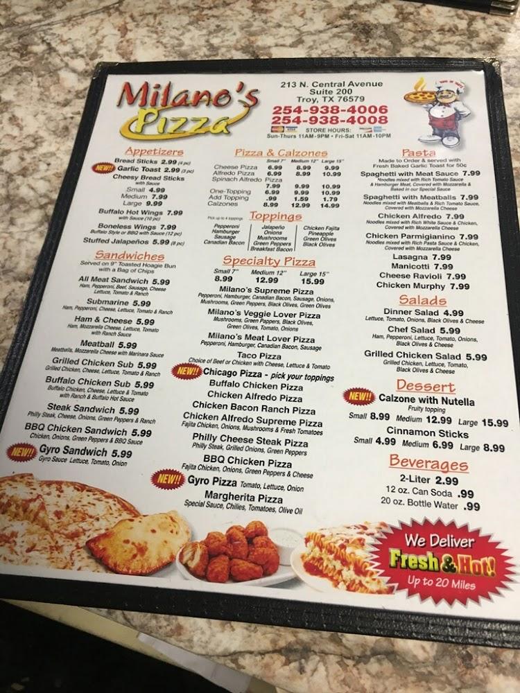 Milano's Pizza Cheesy Breadsticks