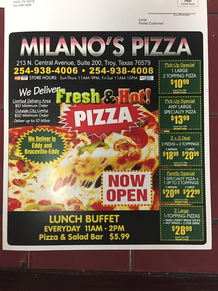 Milano's Pizza Menu image 4